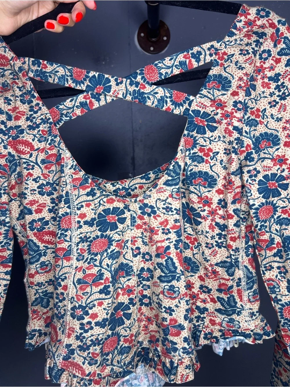 Free People Melanie Long Sleeve Top Medium